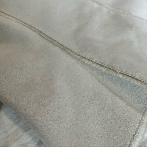 The Limited Faux Suede Floral Print Jacket size M Cream - Picture 10 of 11